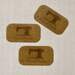 Papírový štítek HANDMADE 3,8x2,1cm